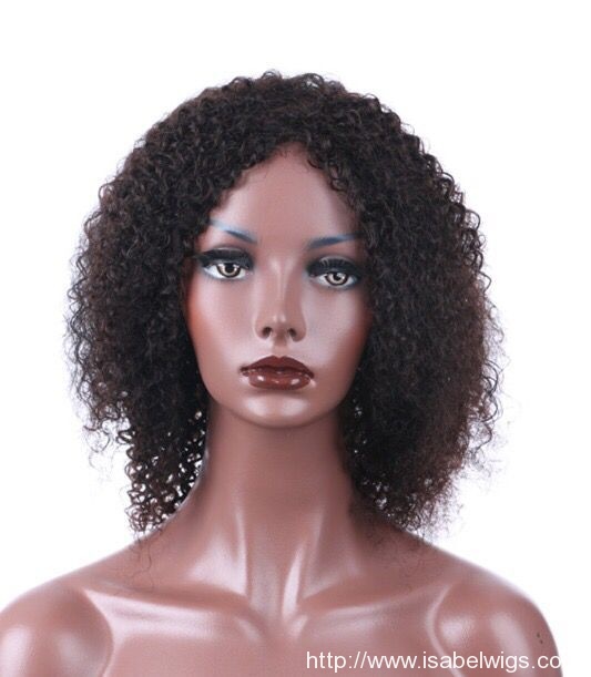 Silver Virgin Grade Afro Kinky None Lace Human Hair Wigs For Black Women 180% Density None Lace Wig 10-16Inch