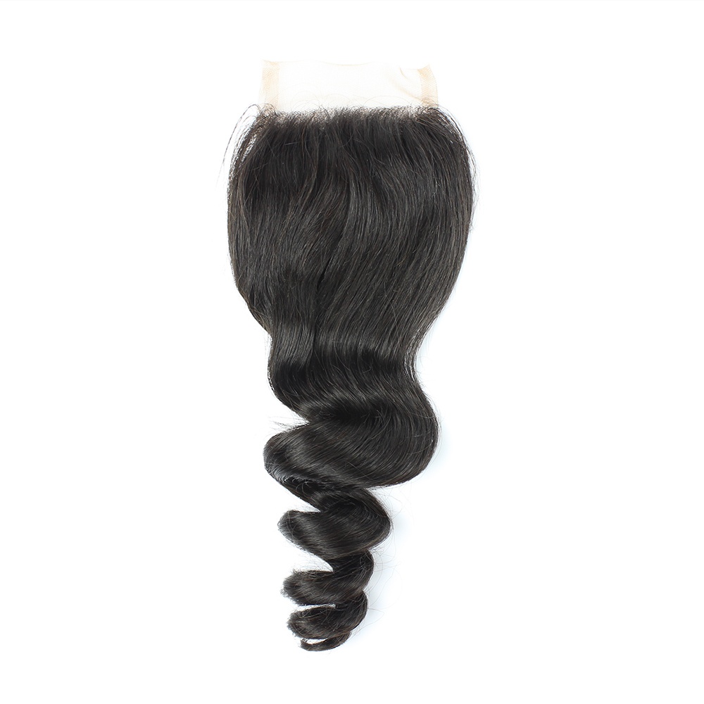Human Hair Lace Closure Free/Three/Middle Part Loose Wave