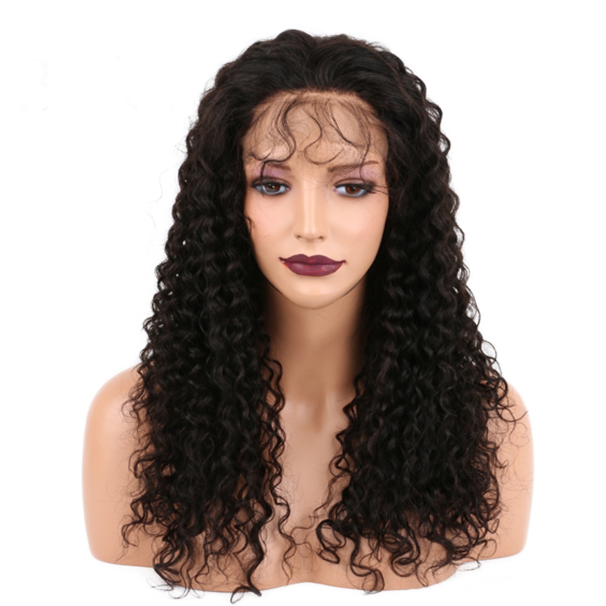 ISABEL Full Lace Human Hair Wigs For Black Women 130% Density Brazilian Virgin Kinky Curly Hair Lace Wig
