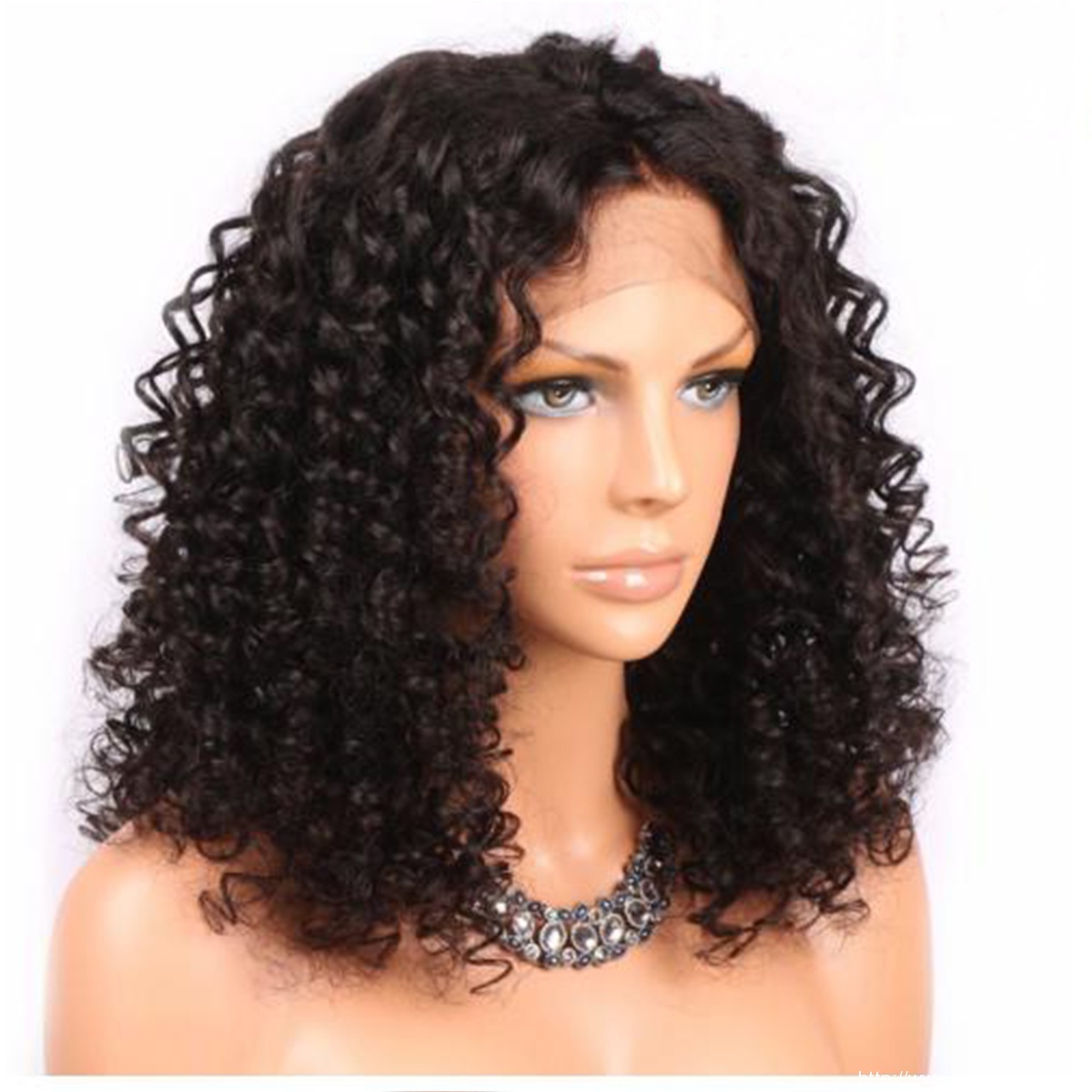 Isabel Curly Full Lace Wigs For Black Women Natural Color Brazilian Human Hair Curly Wigs