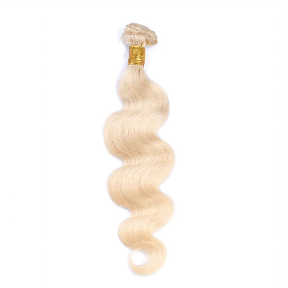 ISABEL 1pcs of 100% 613 Blonde Body Wave Hair Bundles,Human Hair extensions